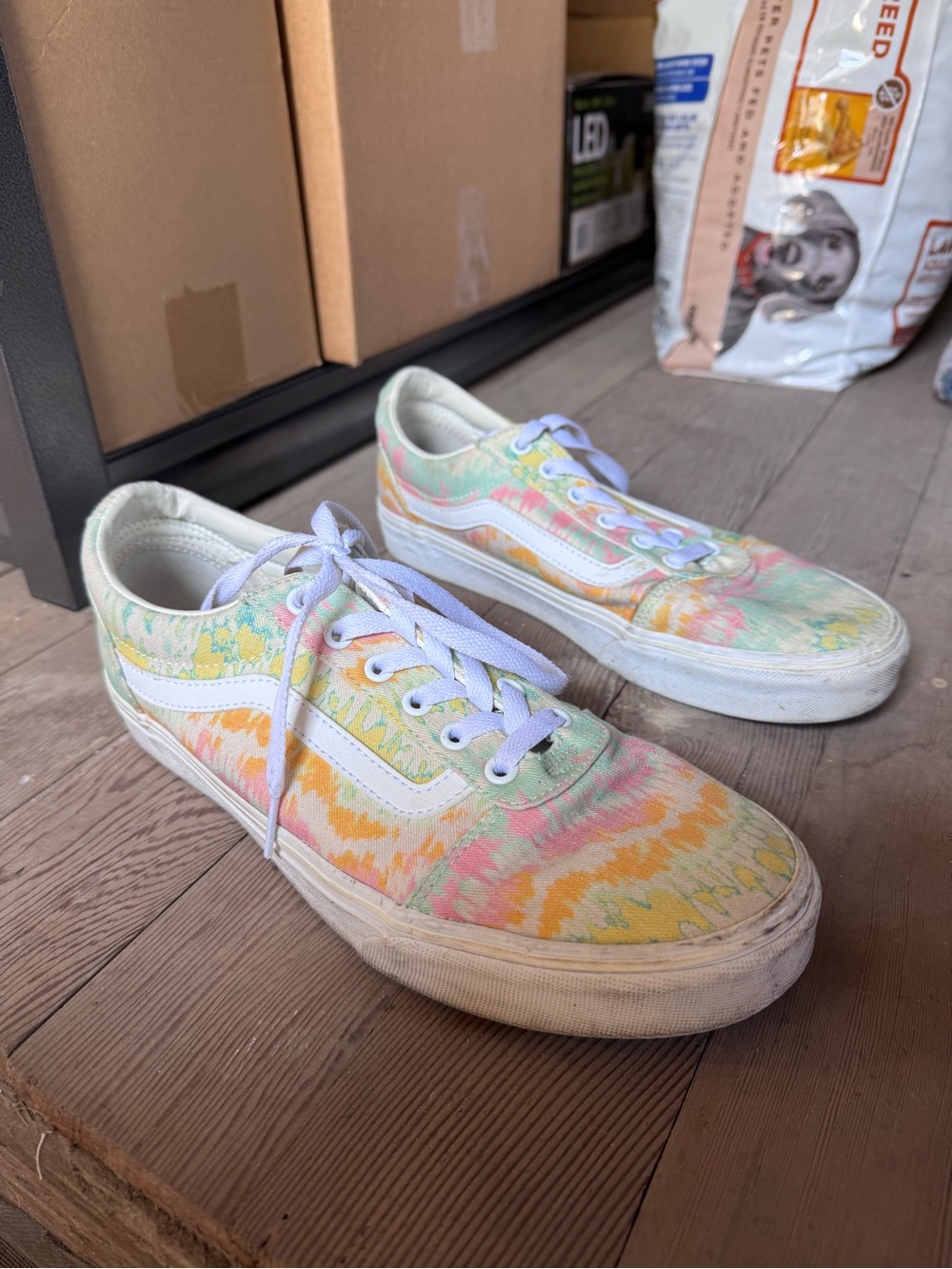 Vans Pastel Tie-Dye Low-Top Sneakers - White Stripe